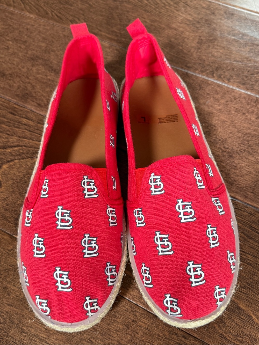 St. Louis Cardinals MLB Team Espadrille Slip-On Shoes Women’s L (7-9) Brand New
